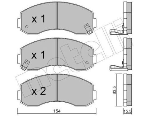 Комплект тормозных колодок, дисковый тормоз