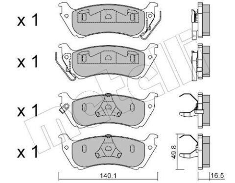 Комплект гальмівних накладок, дискове гальмо