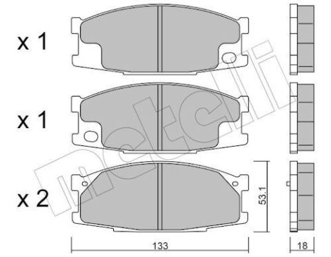Комплект тормозных колодок, дисковый тормоз