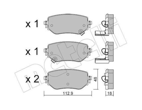 Комплект гальмівних накладок, дискове гальмо