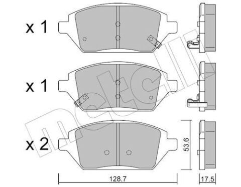 Комплект гальмівних накладок, дискове гальмо