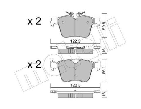 Комплект гальмівних накладок, дискове гальмо