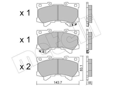 Комплект тормозных колодок, дисковый тормоз