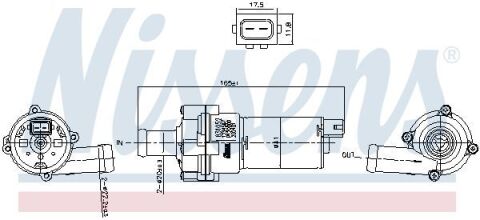 Помпа водяна, охолодження двигуна