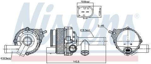 Насос охолоджувальної рідини, охолодження двигуна
