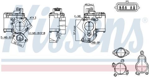 Клапан системи рециркуляції ВГ