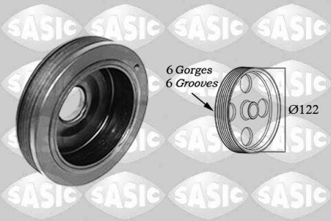 Шків, колінчатий вал