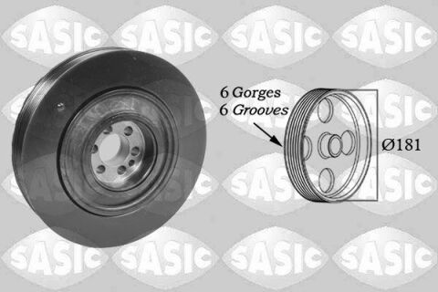 Шків, колінчатий вал