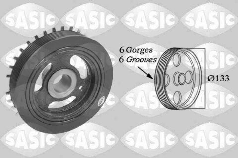 Шків, колінчатий вал