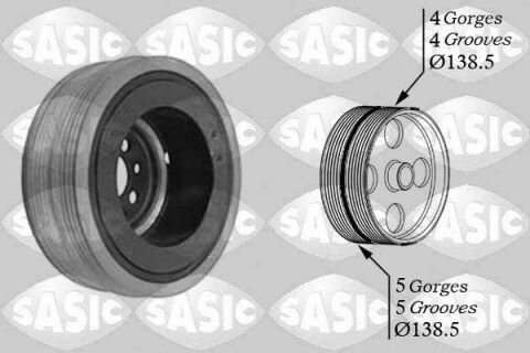 Шків, колінчатий вал