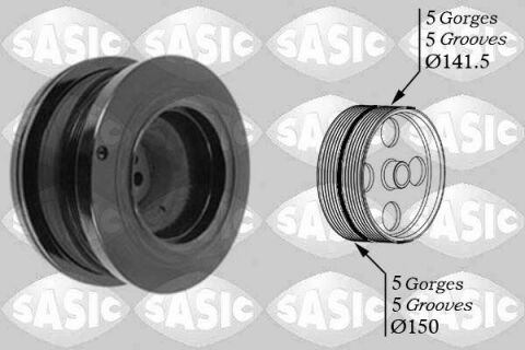 Ременный шкив, коленчатый вал