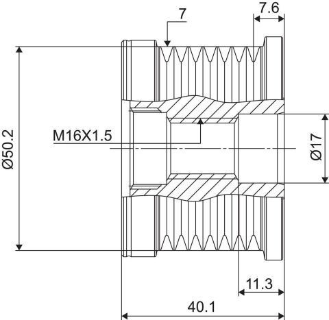 Обгонная муфта генератора