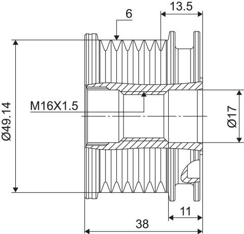 Механізм вільного ходу генератора