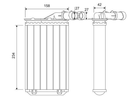 Теплообменник, отопление салона