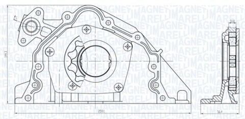Помпа мастила c4/5/8,evasion,jumpy,fiat scudo,peugeot