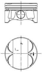 Поршень BMW 5 (E60) 2.0 и 07-10/X3 (E83) 2.0 и 05-11 N46 (STD) (84.25mm/+0.25)