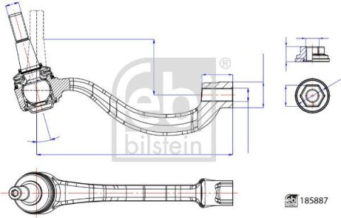 Наконечник тяги рульової Land Rover Range Rover Velar 17-