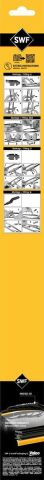 Щітка склоочисника каркасна (550mm) Audi /BMW /Citroen /Daewoo /Daf /Jeep /Kia /MB /Opel /Peugeot