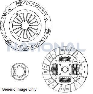 Комплект зчеплення PIXO/AGILA 09- (190mm)