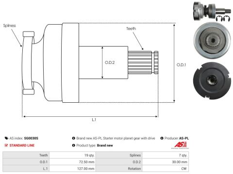Шестерня планетарна стартера Man TGA/TGS/TGX 04- (z=41) Шестерня планетарна стартера Man TGA/TGS/TGX 04- (z=41)