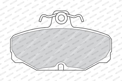 Комплект гальмівних накладок, дискове гальмо