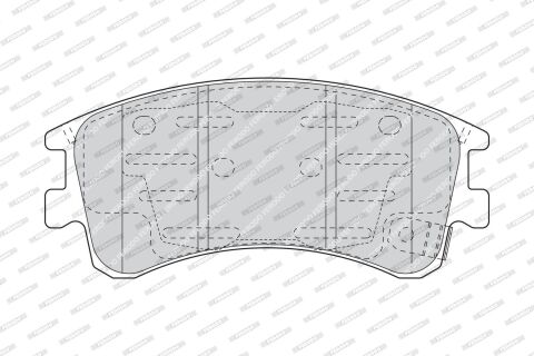 Комплект тормозных колодок, дисковый тормоз