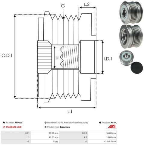 Обгінна муфта генератора Обгінна муфта генератора