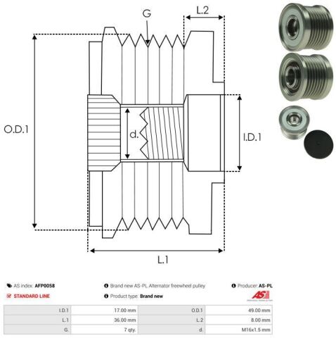 Обгінна муфта генератора Обгінна муфта генератора