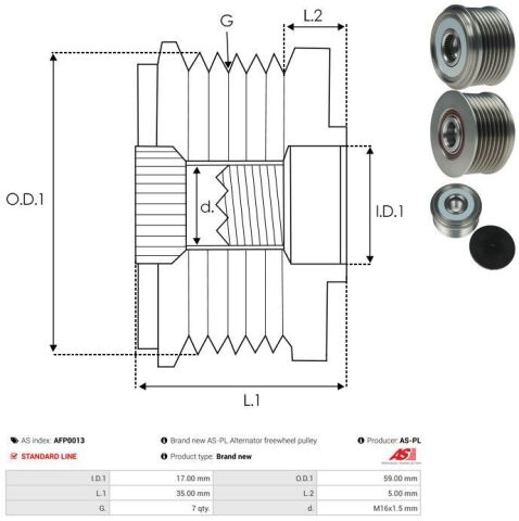 Обгонная муфта генератора