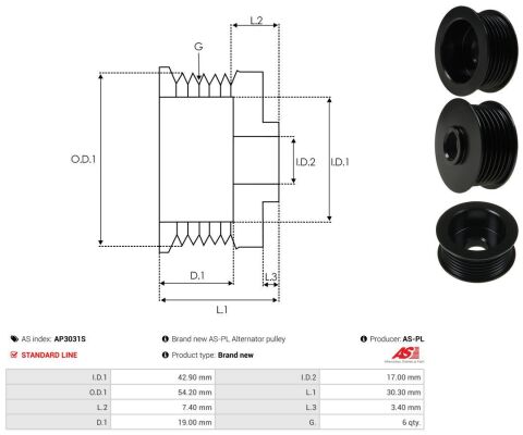 Ременный шкив, генератор