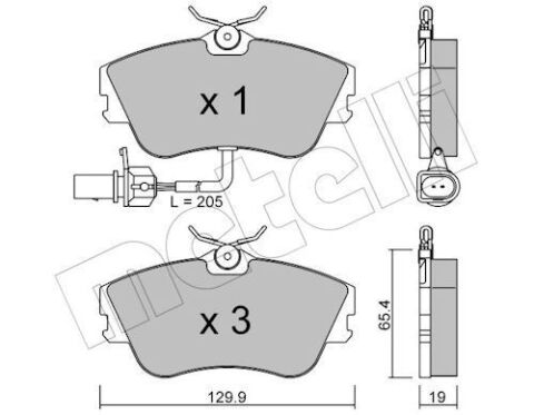 Комплект гальмівних накладок, дискове гальмо