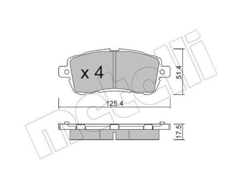 Комплект тормозных колодок, дисковый тормоз