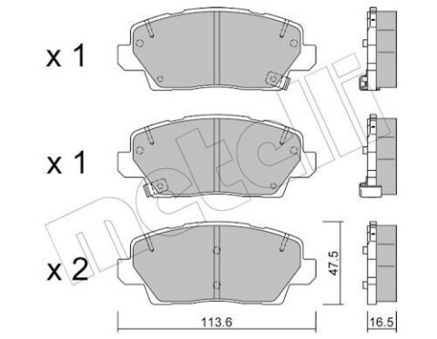 Комплект тормозных колодок, дисковый тормоз