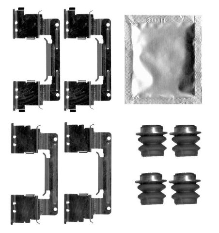 Комплект приладдя, накладка дискового гальма Комплект приладдя, накладка дискового гальма