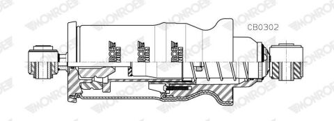 Гаситель, крепление кабины