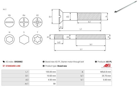 Болт з шестигранною головкою з чорного металу
