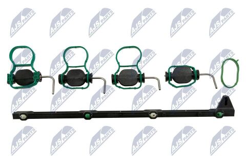 Комплект вихрових заслінок, впускна труба 