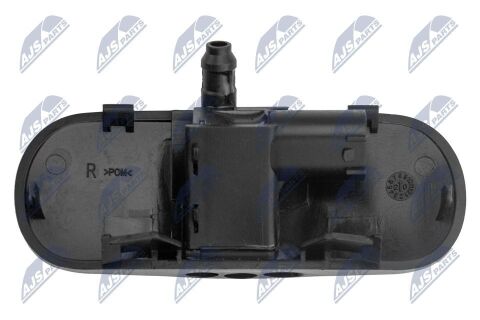 Форсунка подачі води для миття, система склоочисників 