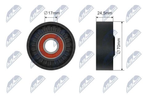 Натяжний ролик, клиновий ремінь Натяжний ролик, клиновий ремінь