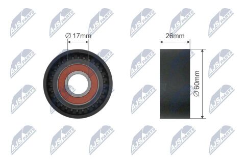 Натяжний ролик, клиновий ремінь 