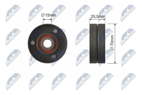 Натяжний ролик, клиновий ремінь 