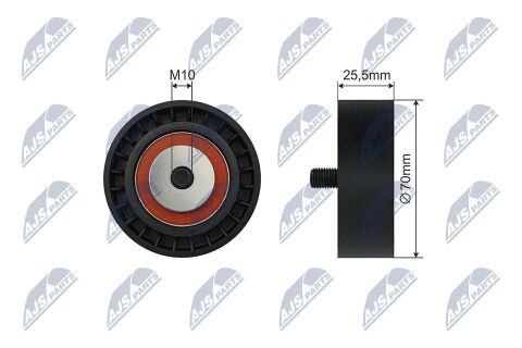 Натяжний ролик, поліклиновий ремінь Натяжний ролик, поліклиновий ремінь