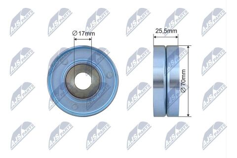 Натяжний ролик, поліклиновий ремінь 