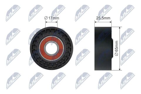 Натяжний ролик, клиновий ремінь 