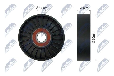 Натяжний ролик, поліклиновий ремінь Натяжний ролик, поліклиновий ремінь