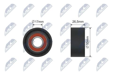 Натяжний ролик, клиновий ремінь 