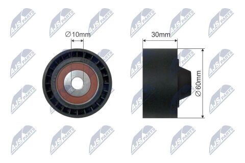 Натяжний ролик, клиновий ремінь 