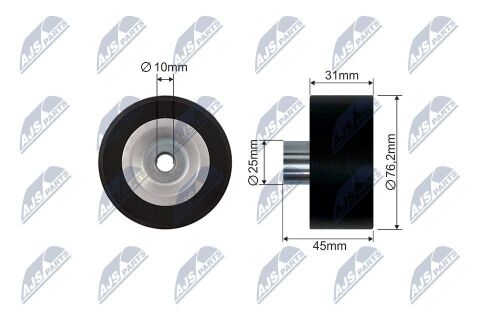 Натяжной ролик, клиновой ремень 