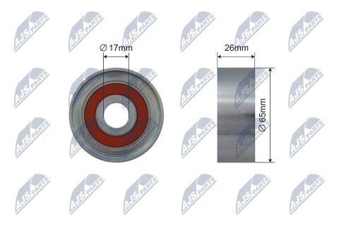 Натяжний ролик, клиновий ремінь 