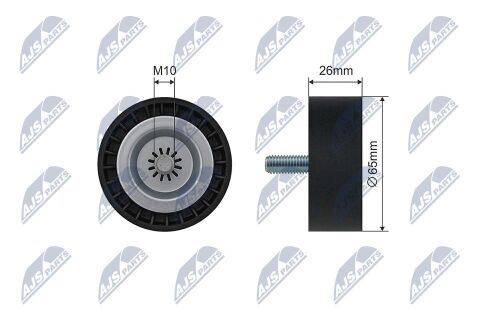 Натяжний ролик, поліклиновий ремінь Натяжний ролик, поліклиновий ремінь
